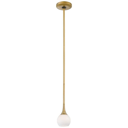 1-Light Honey Gold Mini Pendant