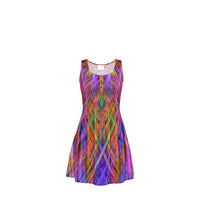 Load image into Gallery viewer, Flair Swirl Skater Dress