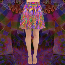 Load image into Gallery viewer, Flair Swirl Skater Skirt