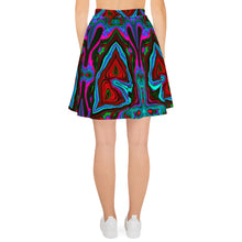 Load image into Gallery viewer, Winter Greens Skater Skirt
