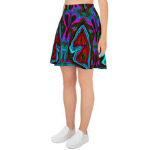 Load image into Gallery viewer, Winter Greens Skater Skirt
