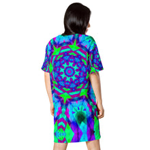 Load image into Gallery viewer, Emerald Lagoon T-shirt dress