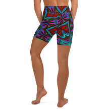 Load image into Gallery viewer, Winter Greens Yoga Shorts