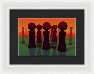 All the Lonely People - Framed Print