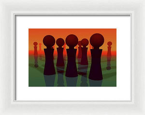 All the Lonely People - Framed Print