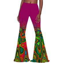 Load image into Gallery viewer, Radiating Waves Bell Bottoms