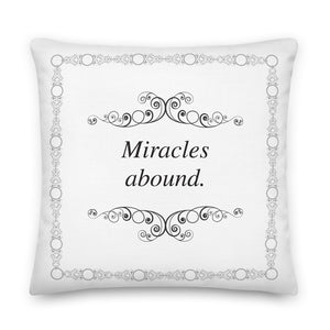 Miracles Abound Meditation Pillow