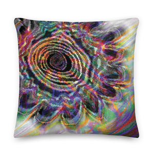 Daisy Eclipse Mandala Pillow