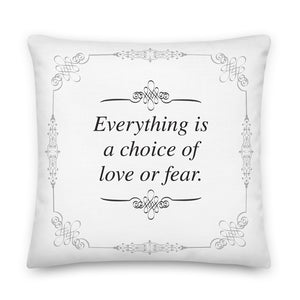 Love or Fear Meditation Pillow