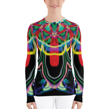 Load image into Gallery viewer, Red Petals Women&#39;s Rash Guard