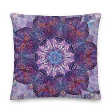 Load image into Gallery viewer, Water Iris Mandala Pillow