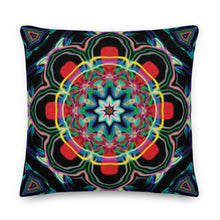 Load image into Gallery viewer, Red Petals Mandala Pillow