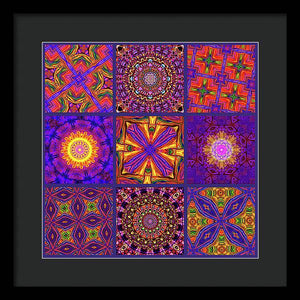 Nine Tiles - Framed Print