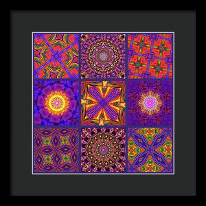 Nine Tiles - Framed Print