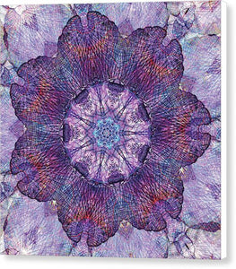 Water Iris Mandala - Canvas Print